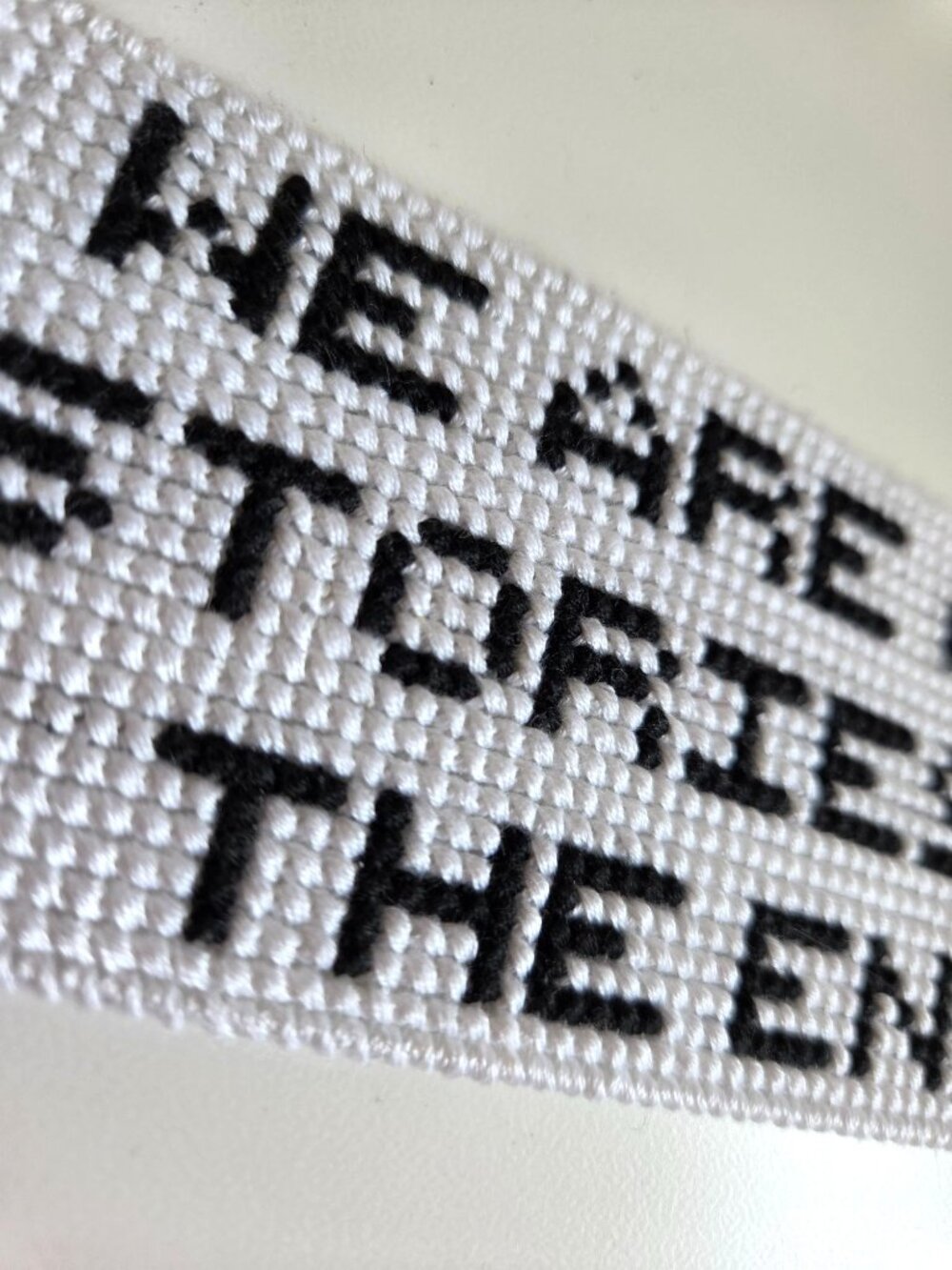 Doctor Who Cross Stitch Bookmark With TARDIS & "We Are All Stories" Quote - Picture 2 of 5